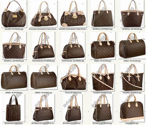 louis vuitton bag styles names|Louis Vuitton handbag style names.